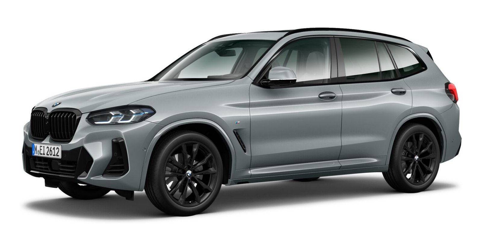 BMW X3 xDrive 30d in Grau von vorne