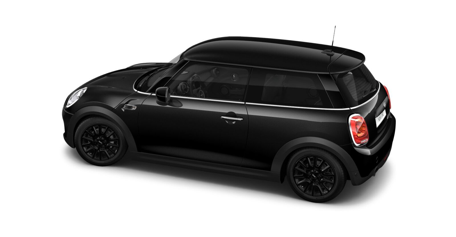 MINI MINI 3-Türer in Schwarz von hinten MINI MINI 3-Türer in Schwarz von hinten