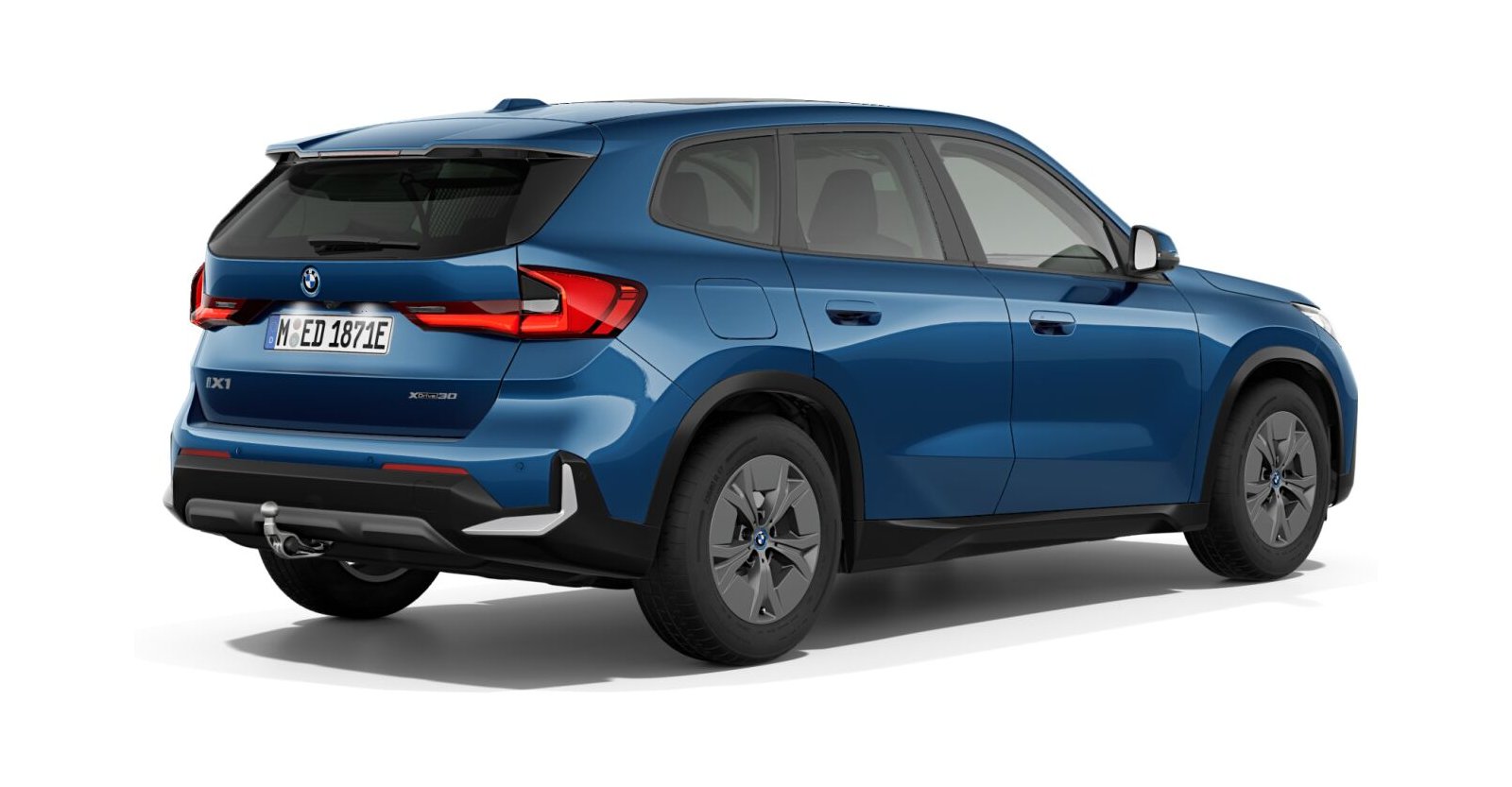 BMW BMW I in Blau von hinten BMW BMW I in Blau von hinten