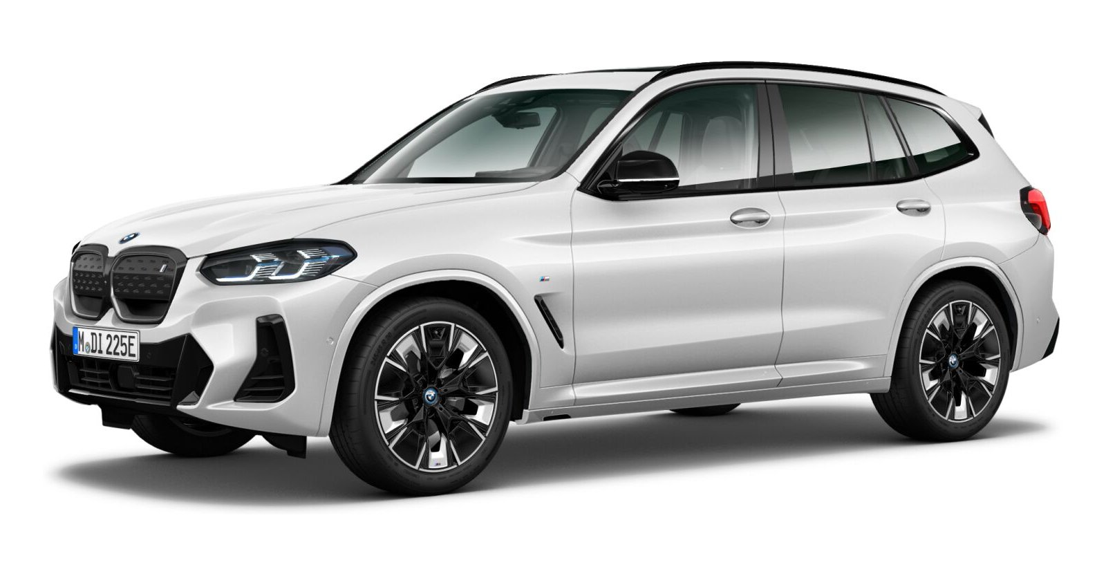 BMW iX3 in Weiß von vorne BMW iX3 in Weiß von vorne