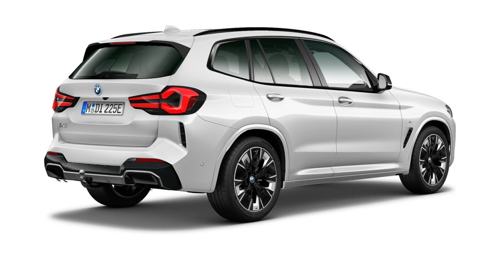 BMW BMW I in Wei&szlig; von hinten