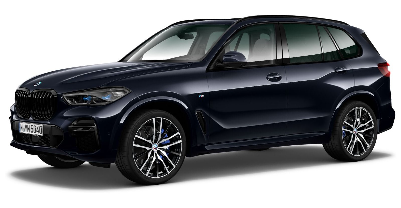 BMW X5 xDrive40d in Schwarz von vorne
