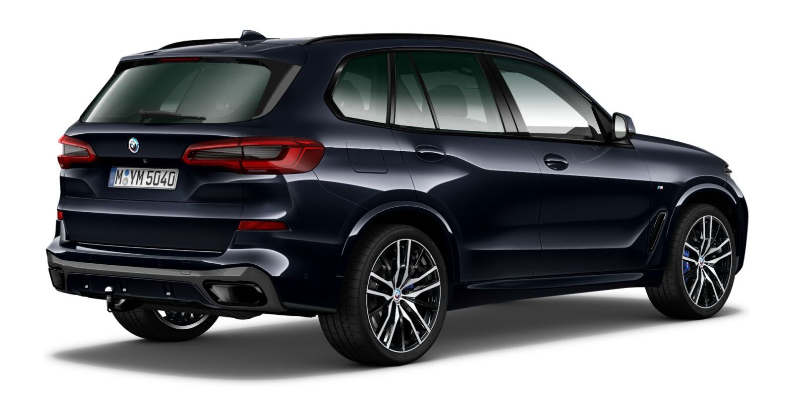 BMW BMW X in Schwarz von hinten