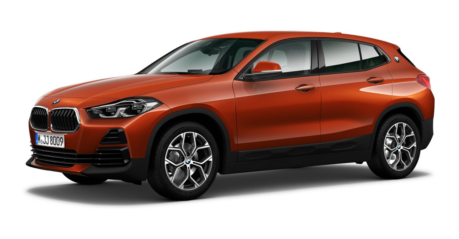 BMW BMW X in Orange von vorne BMW BMW X in Orange von vorne