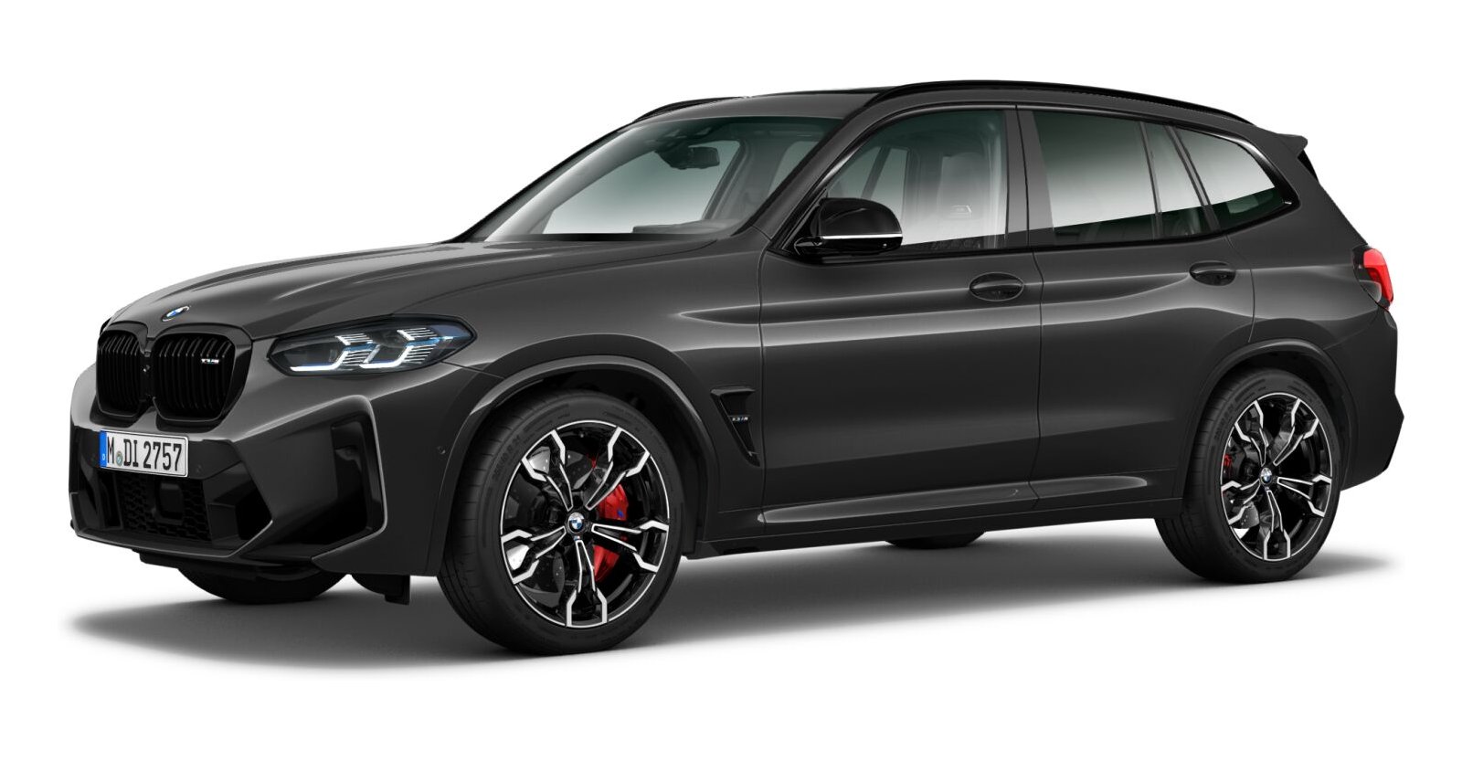 BMW X3 M Competition in Grau von vorne
