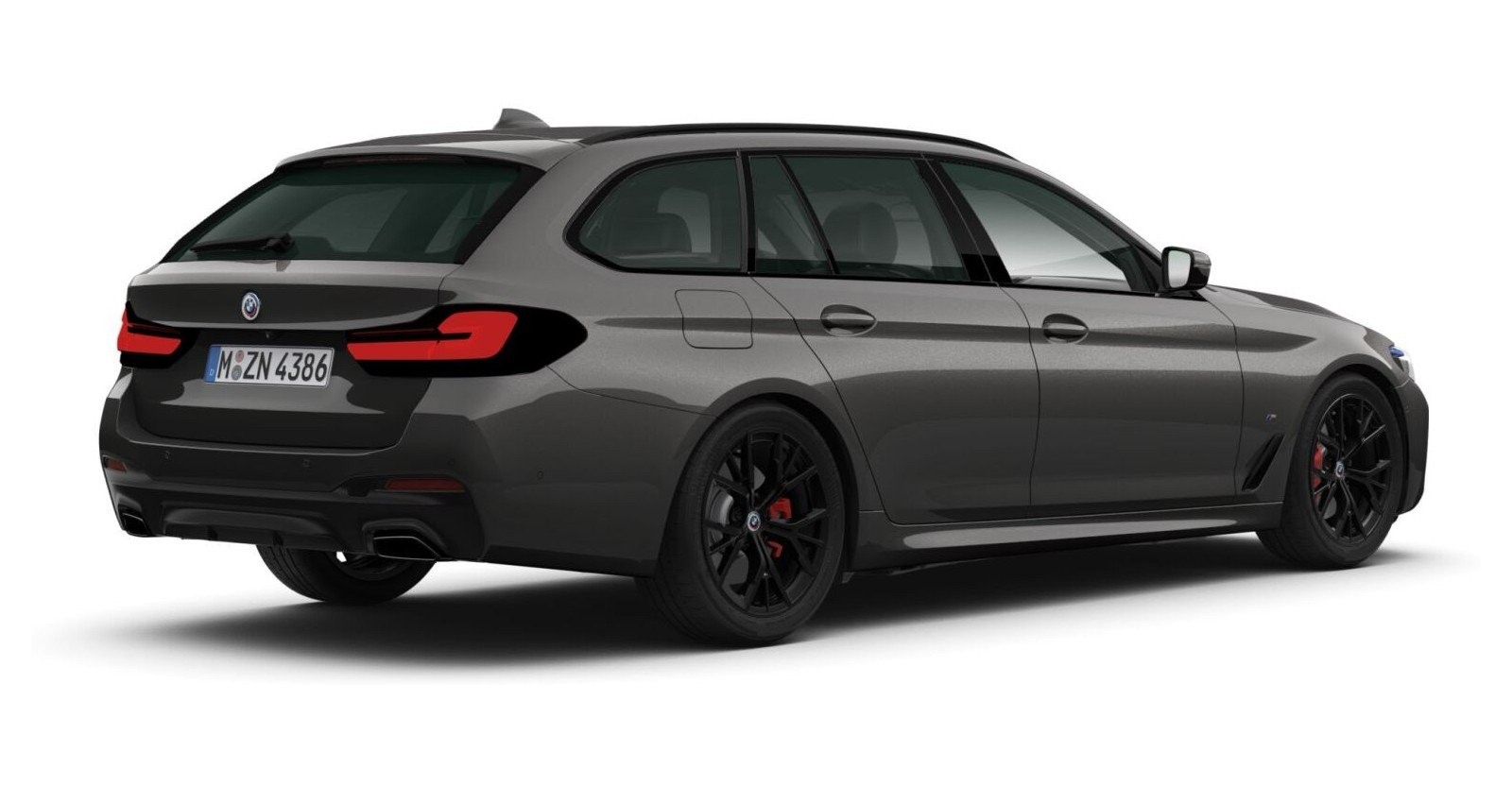 BMW BMW 5er in Grau von hinten BMW BMW 5er in Grau von hinten