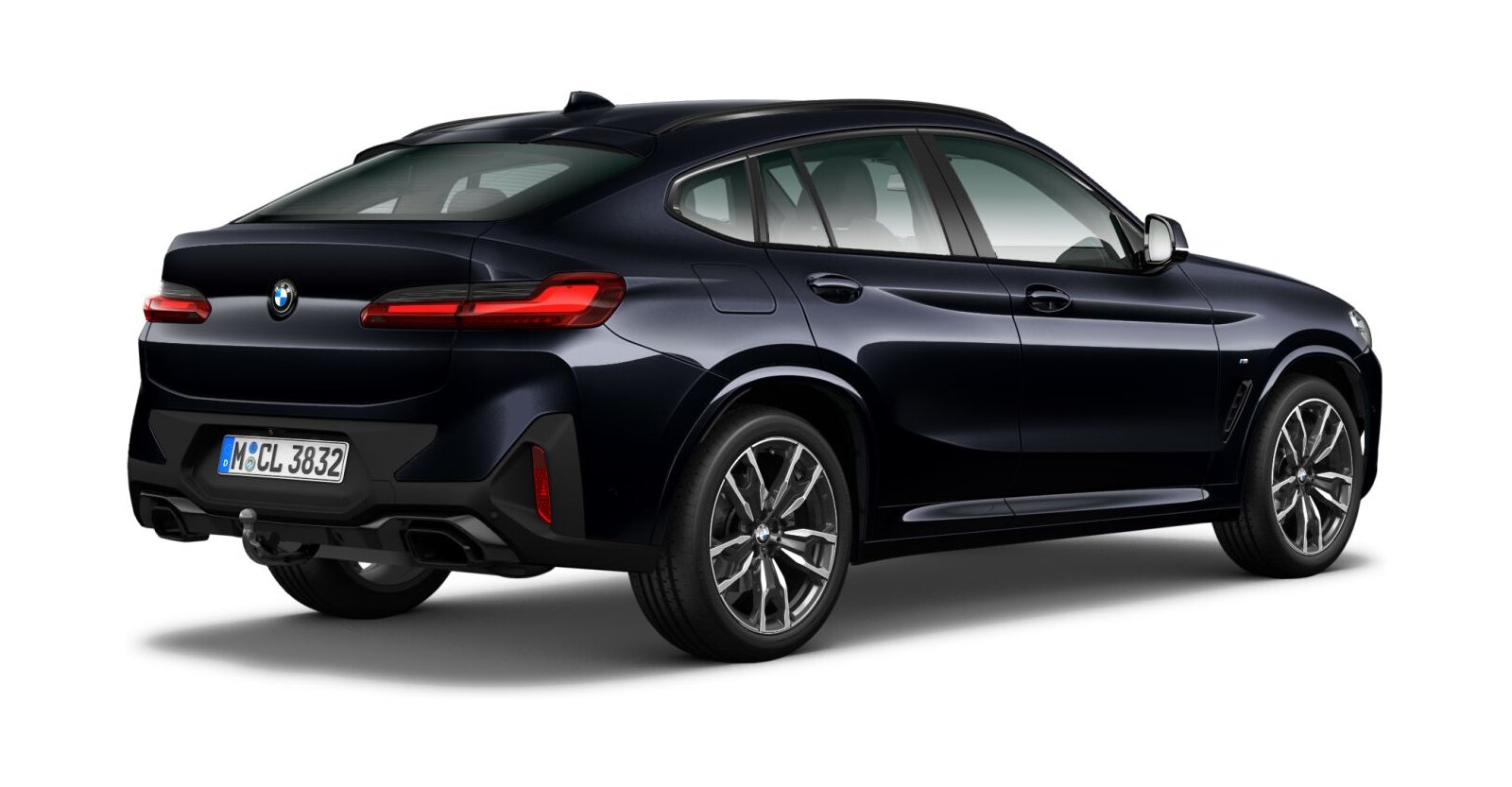 BMW BMW X in Schwarz von hinten BMW BMW X in Schwarz von hinten