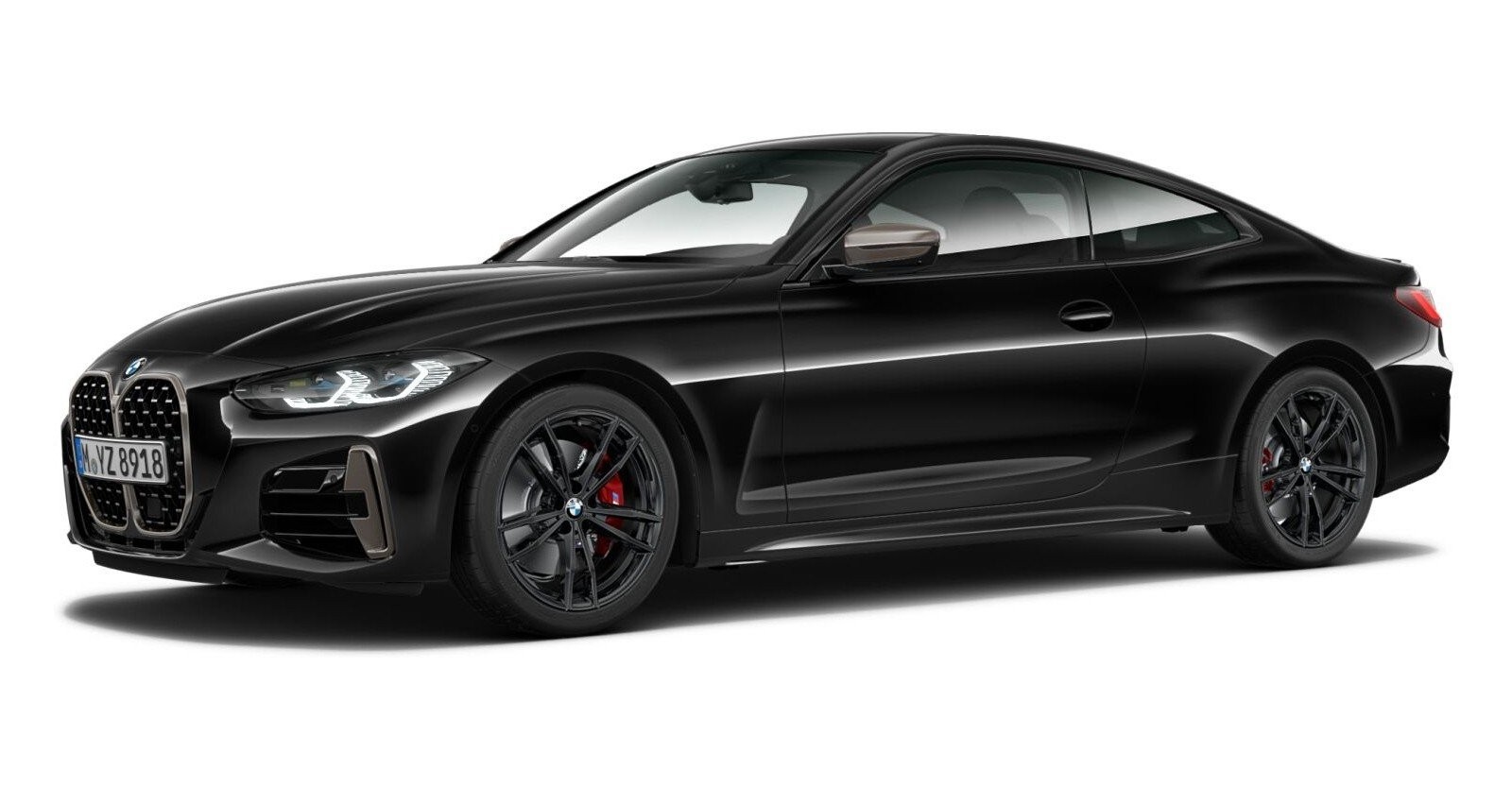 BMW BMW 4er in Schwarz von vorne BMW BMW 4er in Schwarz von vorne