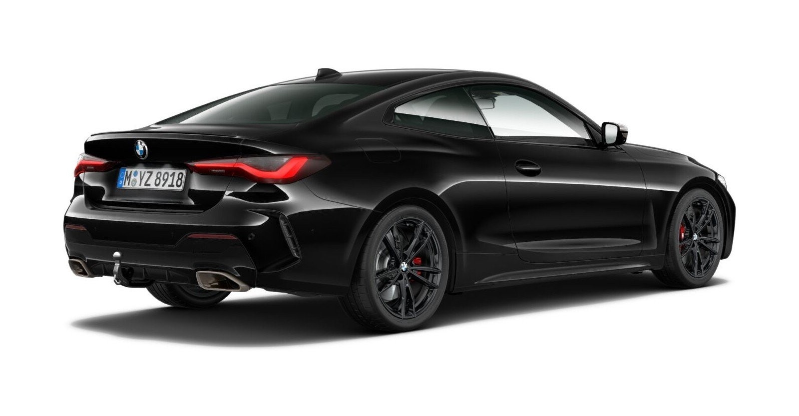 BMW BMW 4er in Schwarz von hinten BMW BMW 4er in Schwarz von hinten