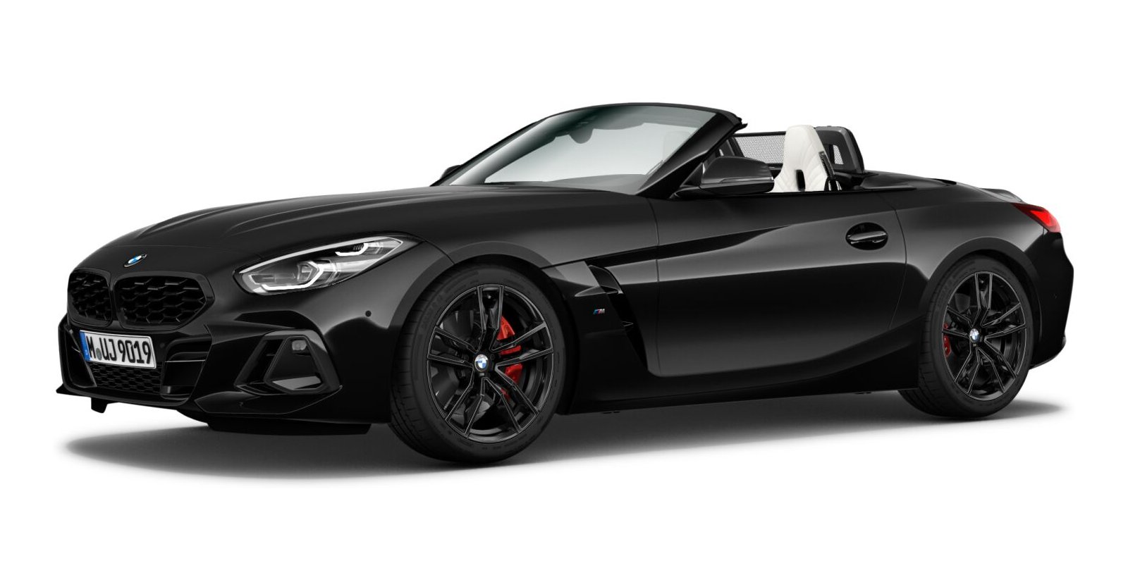 BMW Z4 sDrive30i in Schwarz von vorne