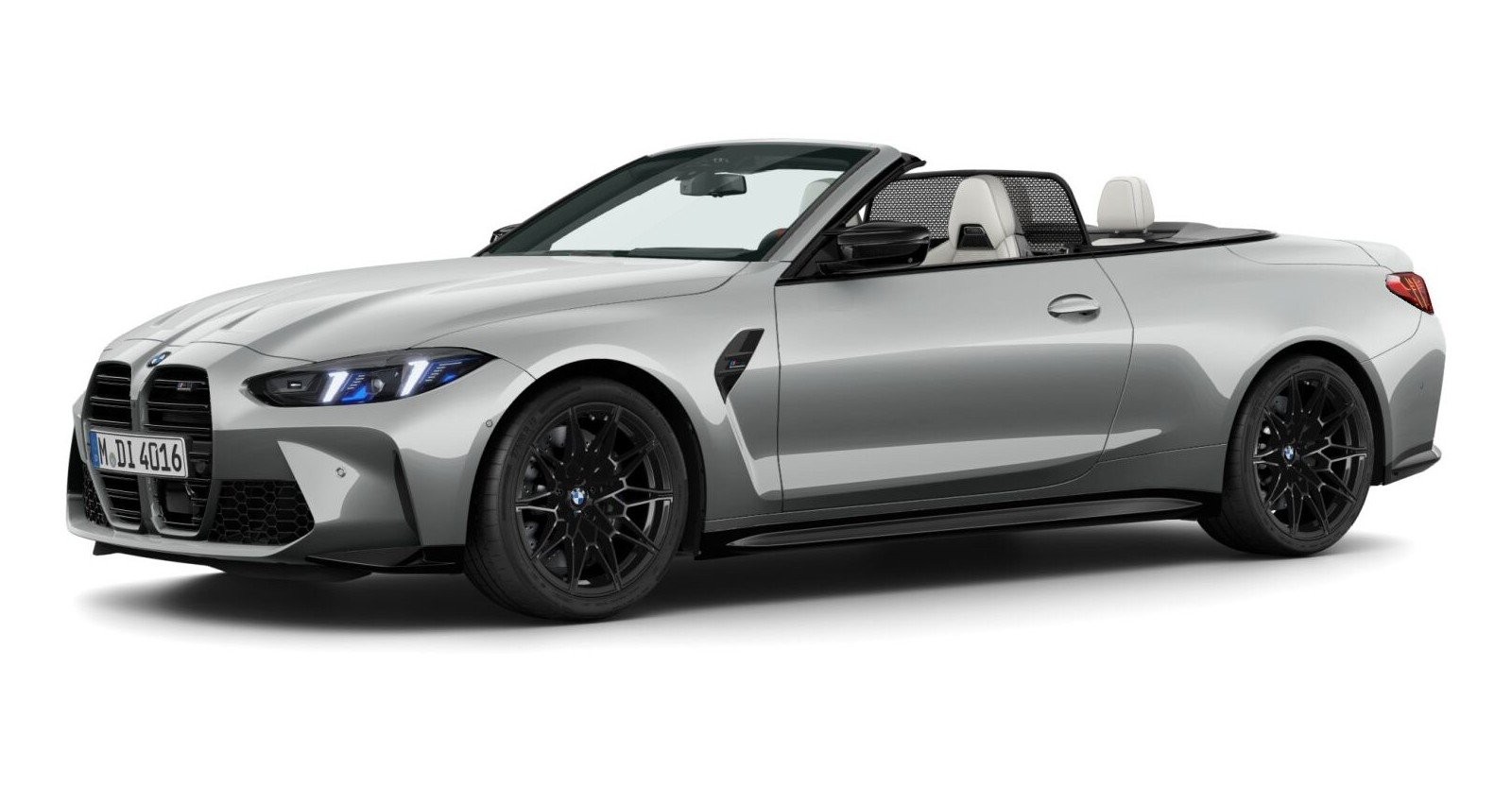 BMW M4 Competition Cabrio mit M xDrive in Individual von vorne BMW M4 Competition Cabrio mit M xDrive in Individual von vorne