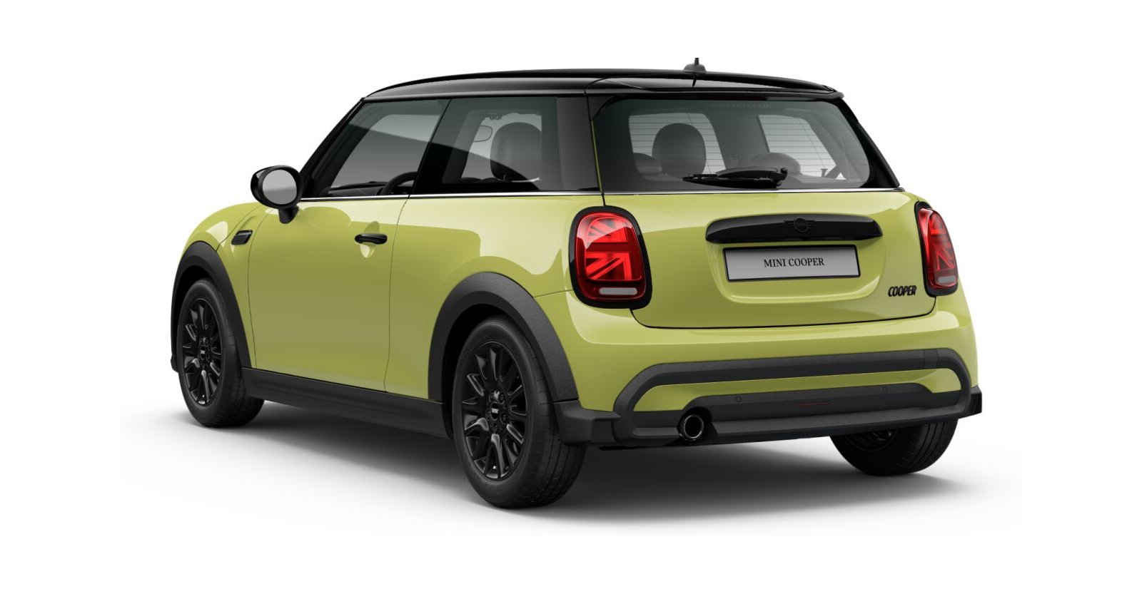 MINI MINI 3-Türer in Gelb von hinten MINI MINI 3-Türer in Gelb von hinten