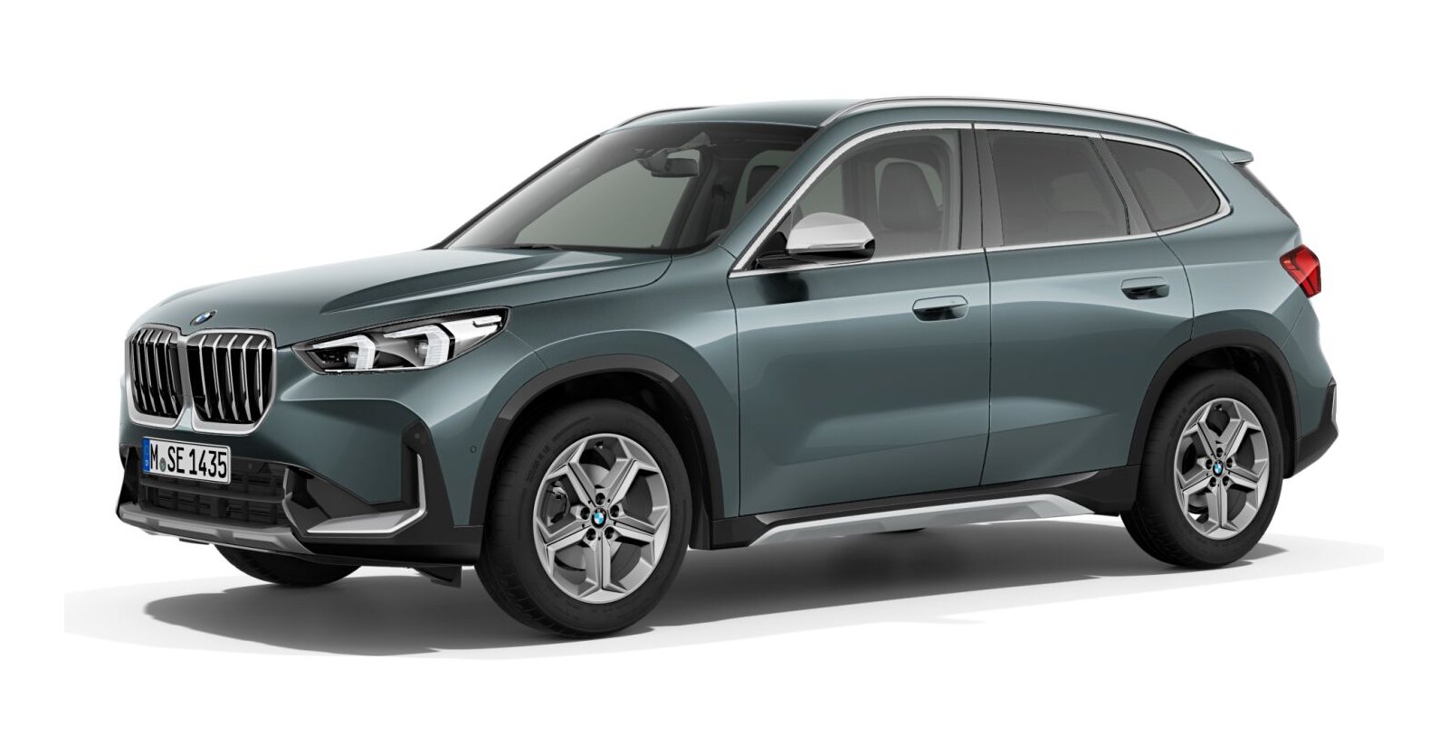BMW X1 sDrive18i in Grün von vorne BMW X1 sDrive18i in Grün von vorne