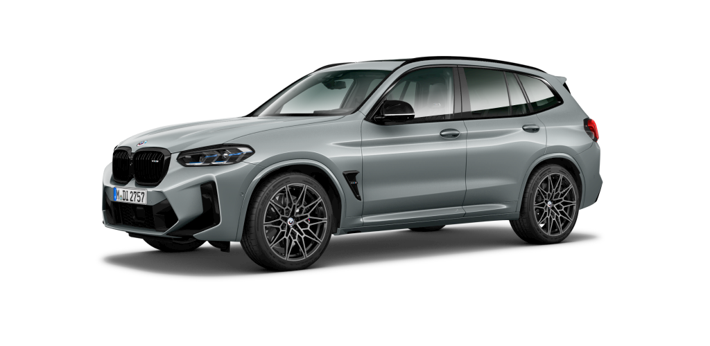 BMW X3 M Competition in Grau von vorne BMW X3 M Competition in Grau von vorne