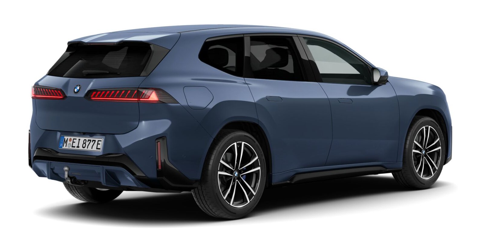 BMW BMW I in Blau von hinten BMW BMW I in Blau von hinten