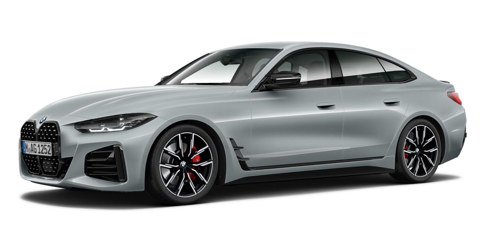 BMW M440i xDrive Gran Coupé in Grau von vorne BMW M440i xDrive Gran Coupé in Grau von vorne