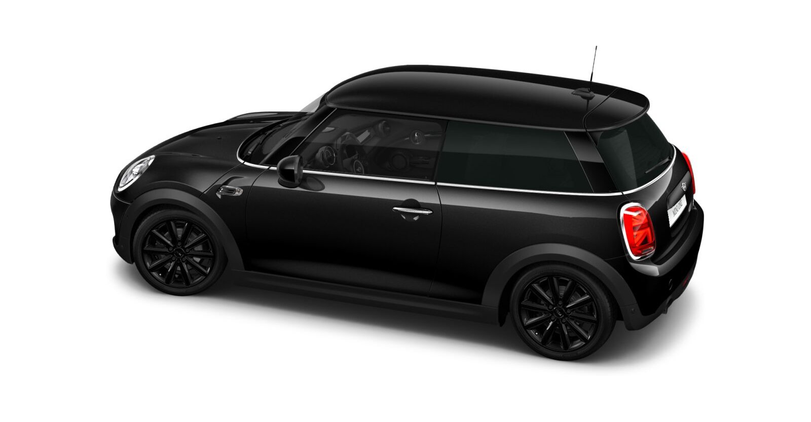 MINI MINI 3-Türer in Schwarz von hinten MINI MINI 3-Türer in Schwarz von hinten