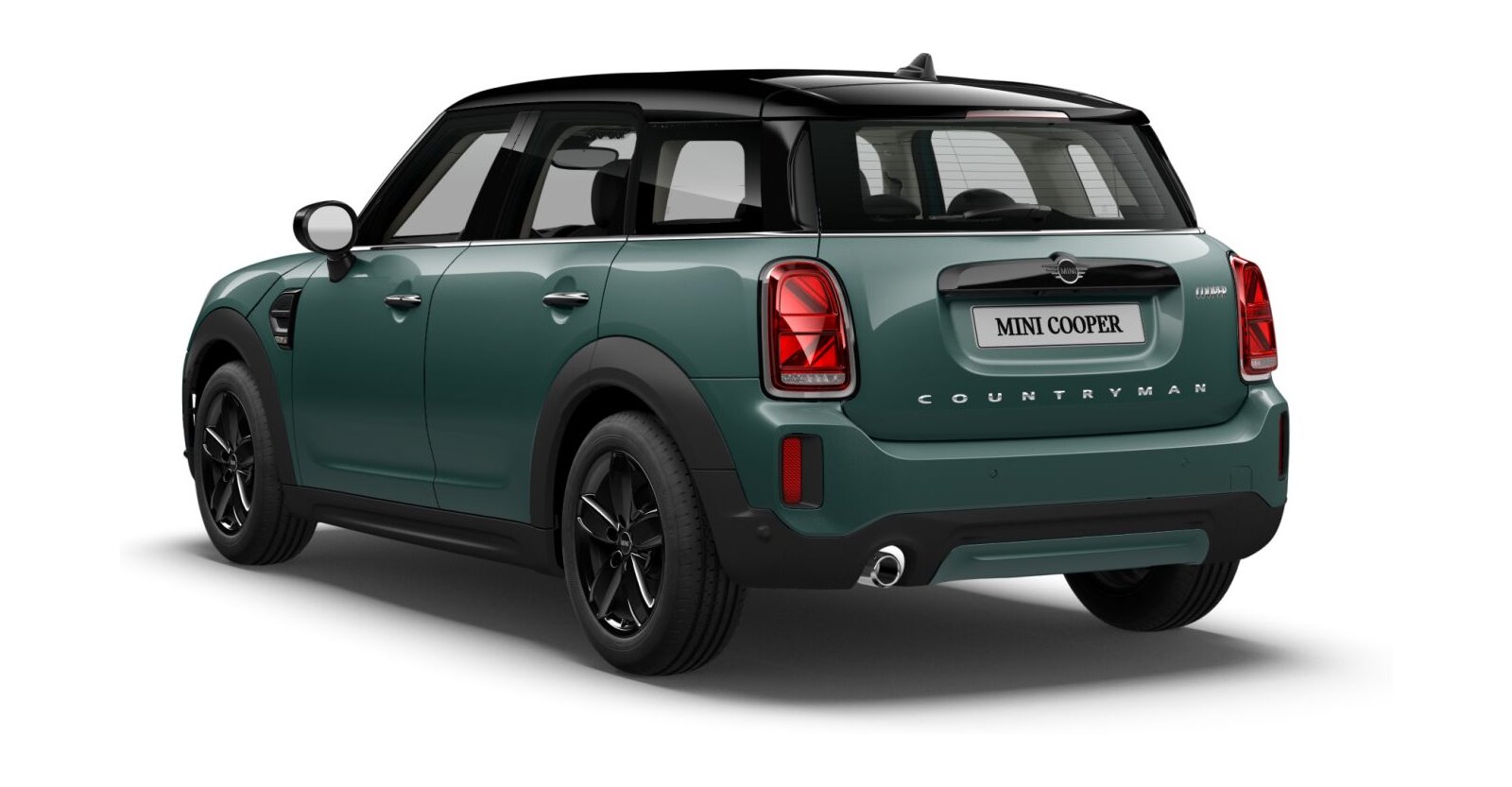 MINI MINI Countryman in Grün von hinten MINI MINI Countryman in Grün von hinten
