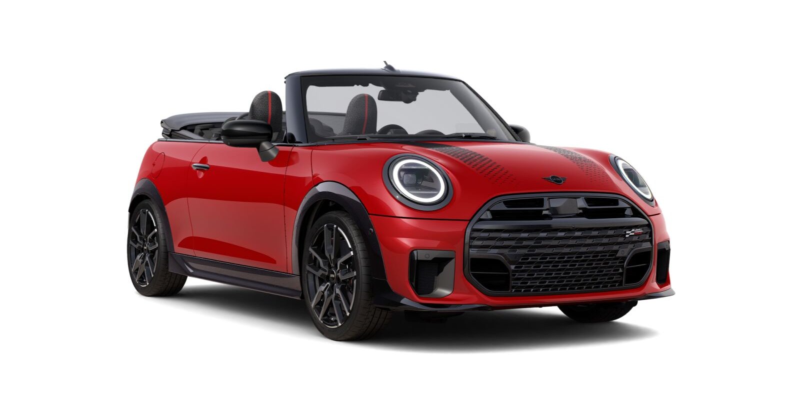 MINI Cooper S Cabrio in Rot von vorne