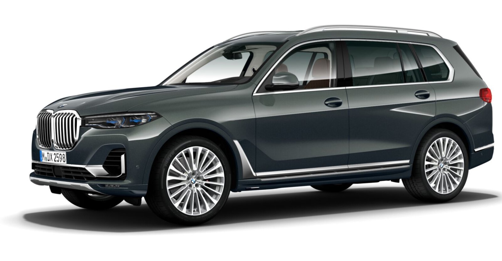BMW X7 xDrive40d in Grau von vorne BMW X7 xDrive40d in Grau von vorne