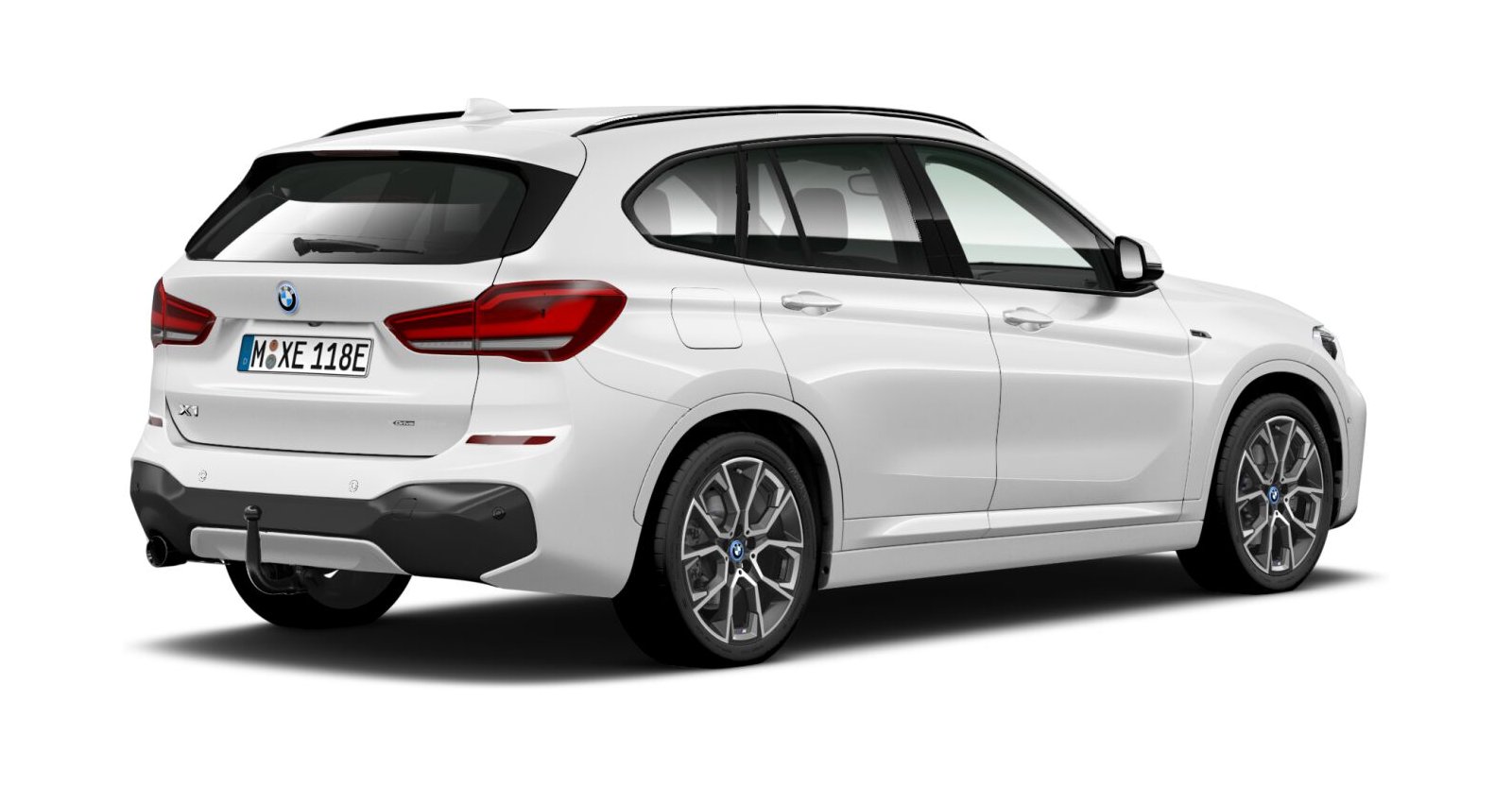 BMW BMW X in Weiß von hinten BMW BMW X in Weiß von hinten