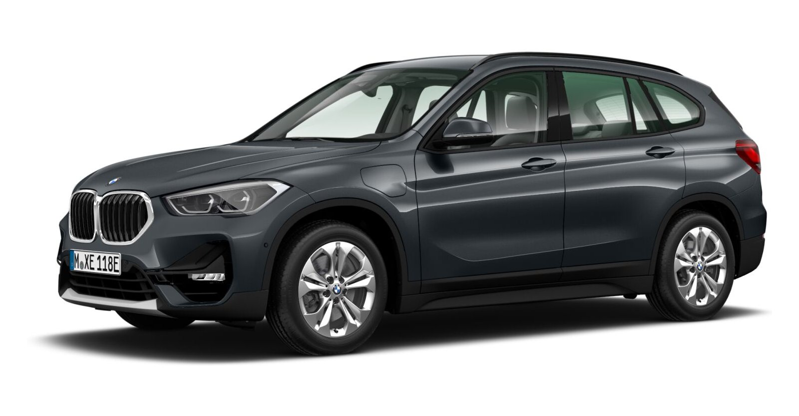 BMW X1 xDrive25e in Grau von vorne BMW X1 xDrive25e in Grau von vorne