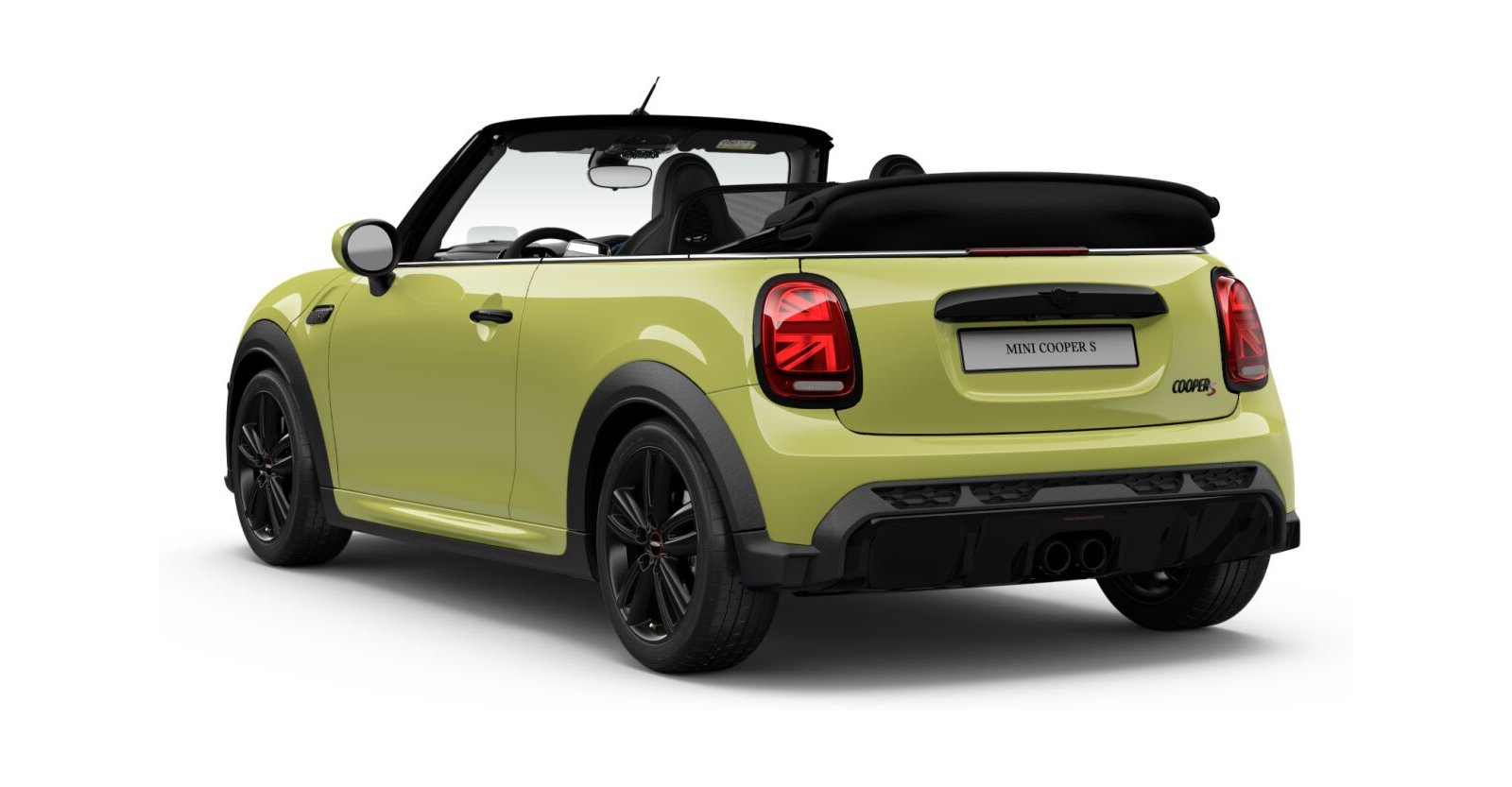 MINI MINI Cabrio in Gelb von hinten