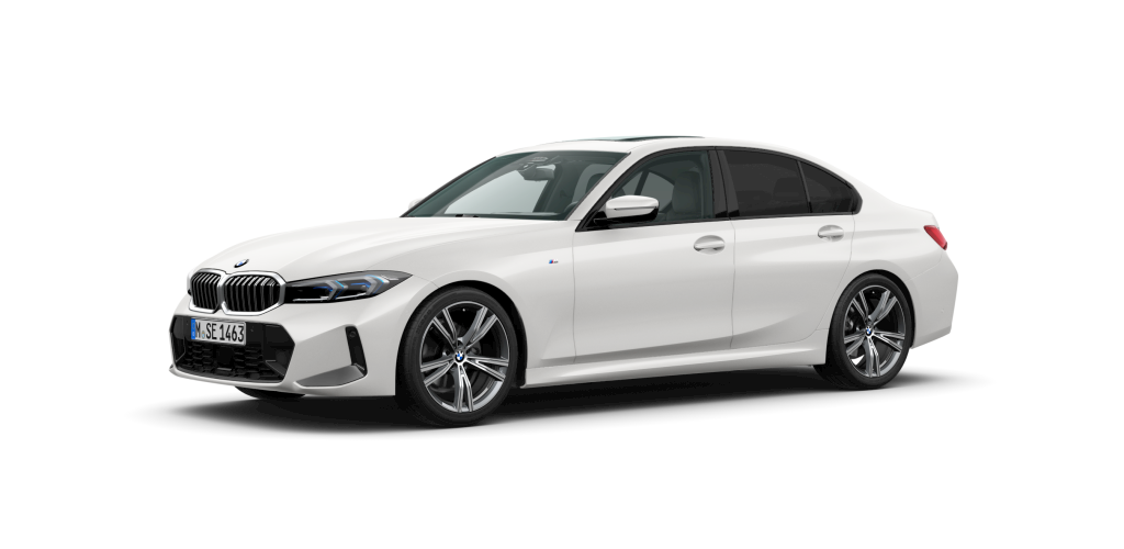 BMW BMW 3er in Weiß von vorne BMW BMW 3er in Weiß von vorne