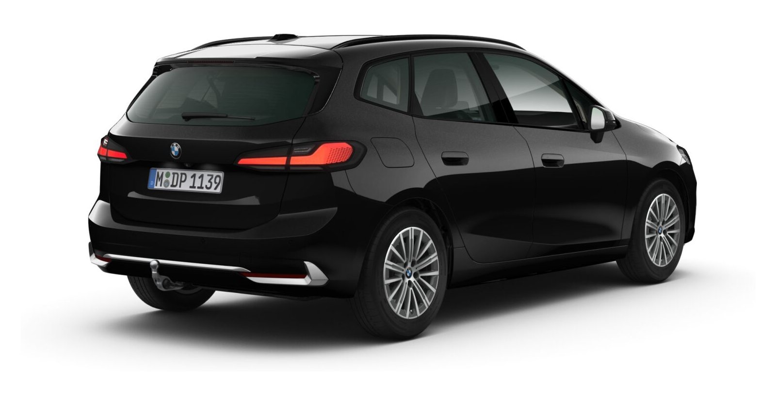 BMW BMW 2er in Schwarz von hinten