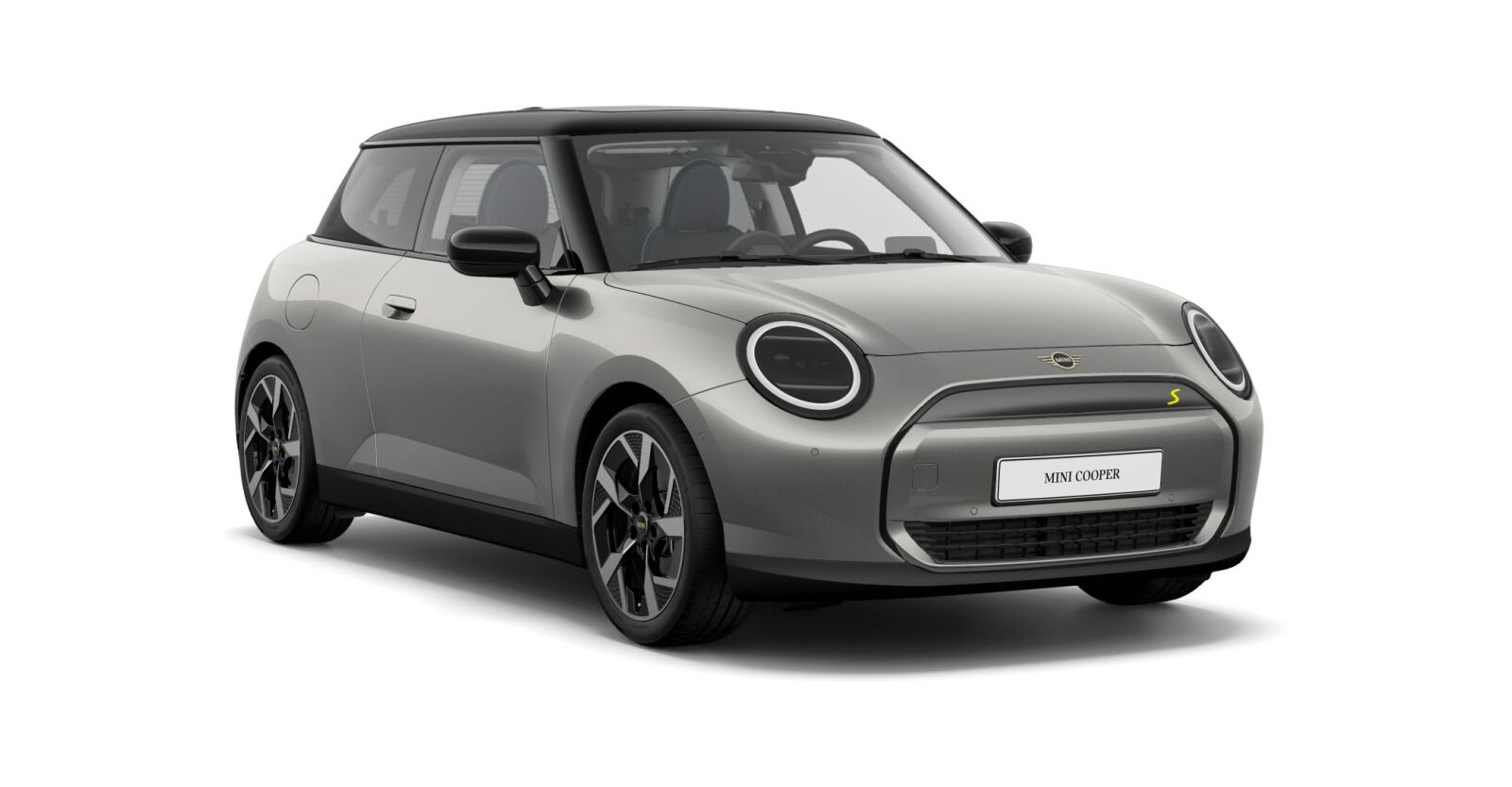 MINI Cooper SE in Silber von vorne MINI Cooper SE in Silber von vorne