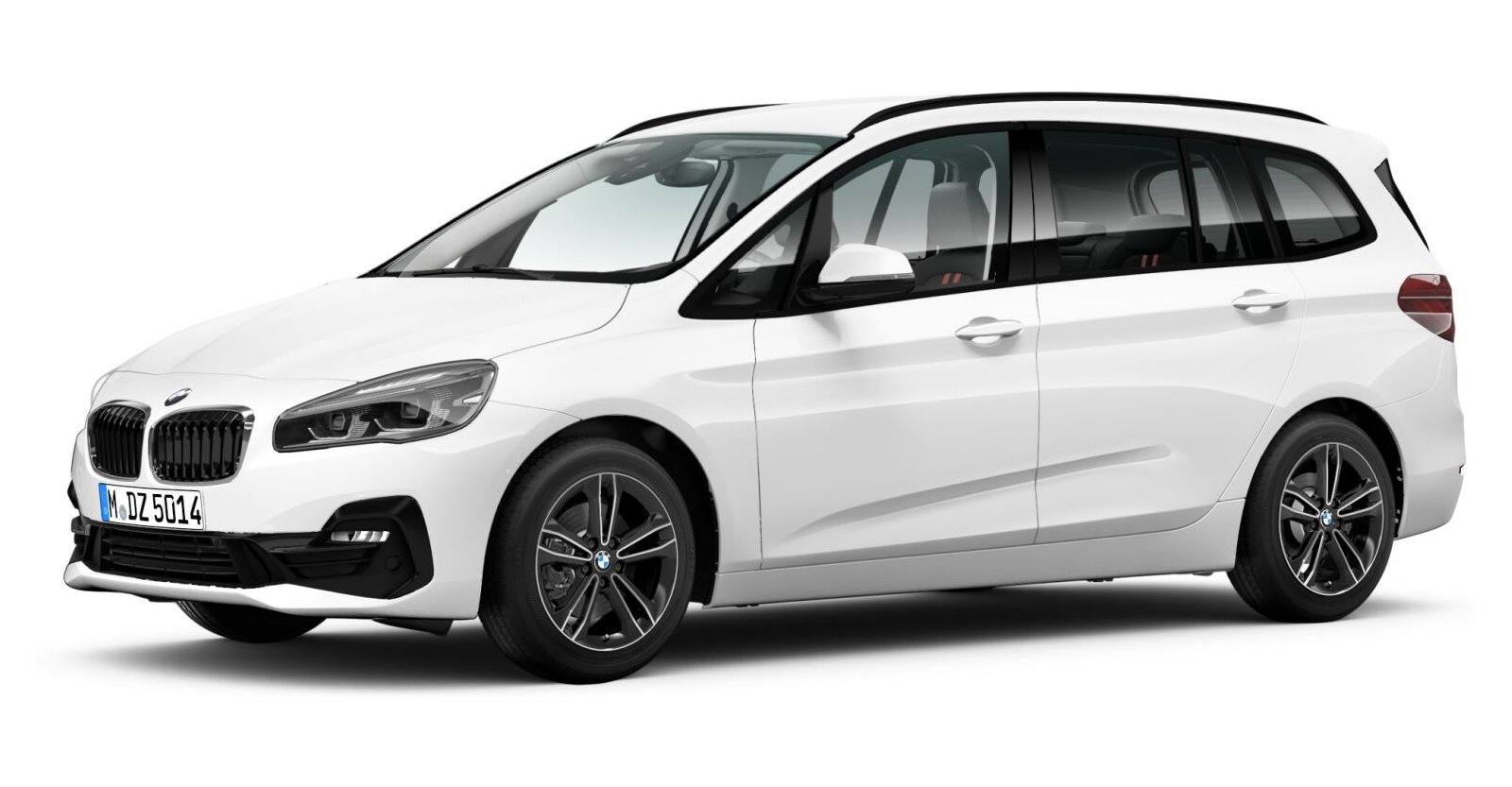 BMW 220i Gran Tourer in Weiß von vorne BMW 220i Gran Tourer in Weiß von vorne