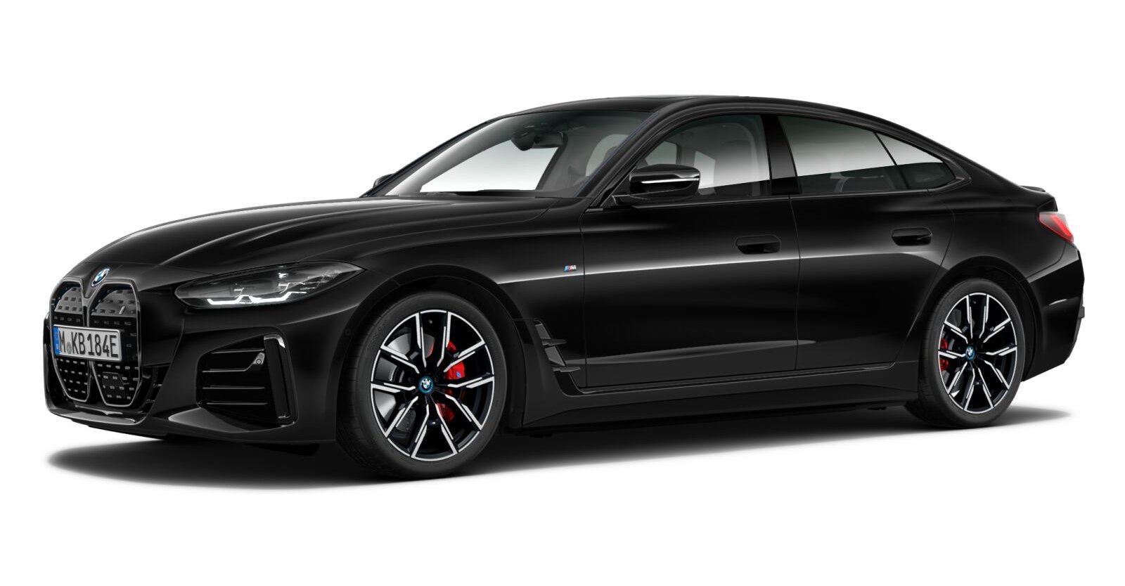 BMW i4 eDrive35 Gran Coup&eacute; in Schwarz von vorne
