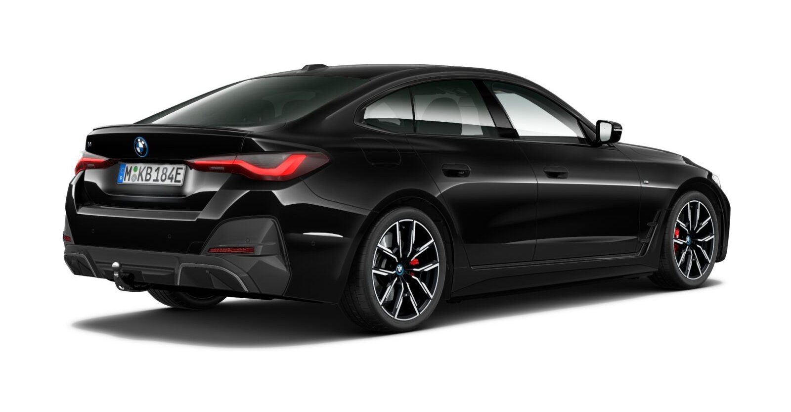 BMW BMW I in Schwarz von hinten BMW BMW I in Schwarz von hinten