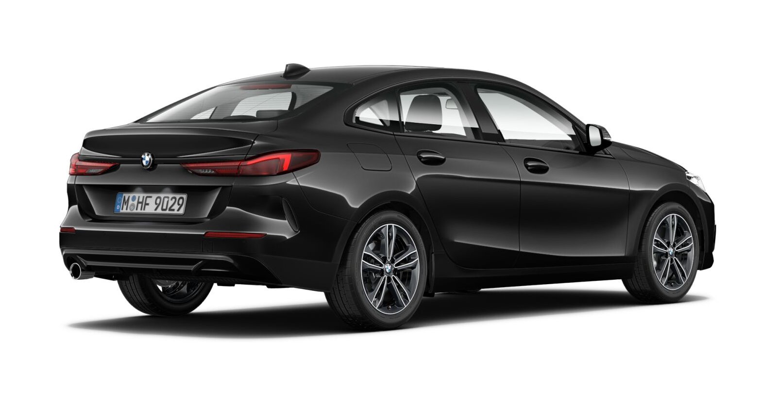 BMW BMW 2er in Schwarz von hinten BMW BMW 2er in Schwarz von hinten