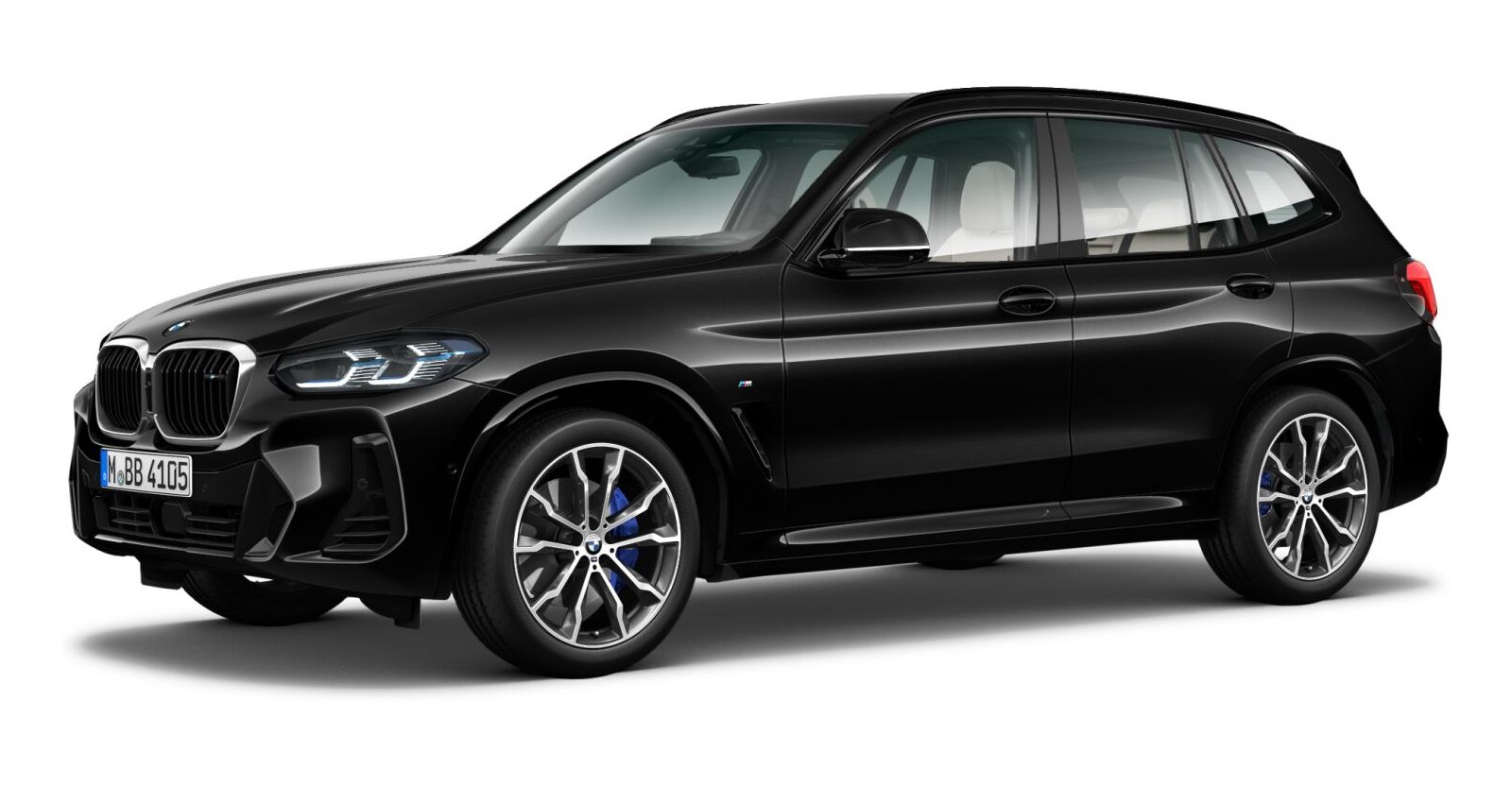 BMW X3 M40i in Schwarz von vorne BMW X3 M40i in Schwarz von vorne