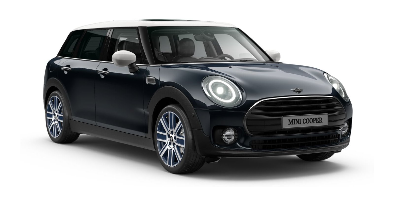 MINI Cooper Clubman in Schwarz von vorne