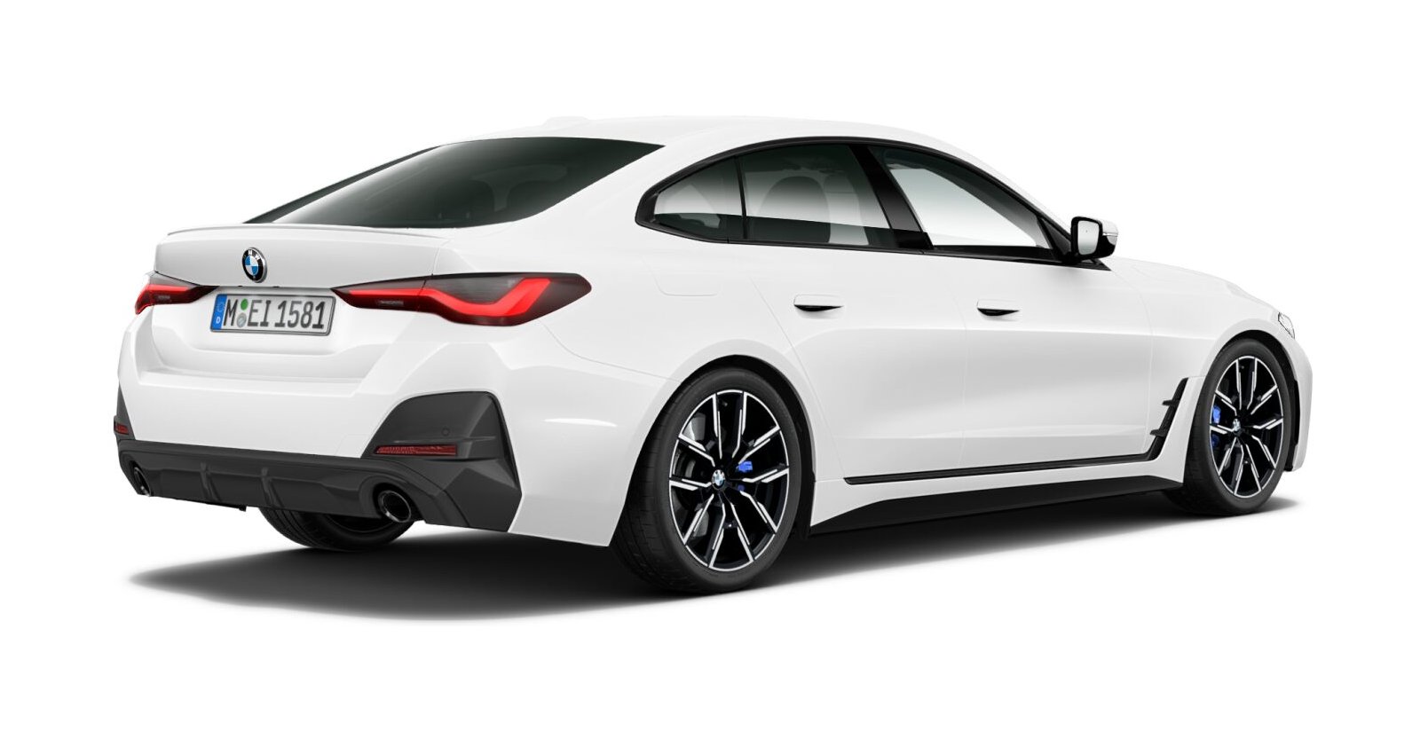 BMW BMW 4er in Weiß von hinten BMW BMW 4er in Weiß von hinten