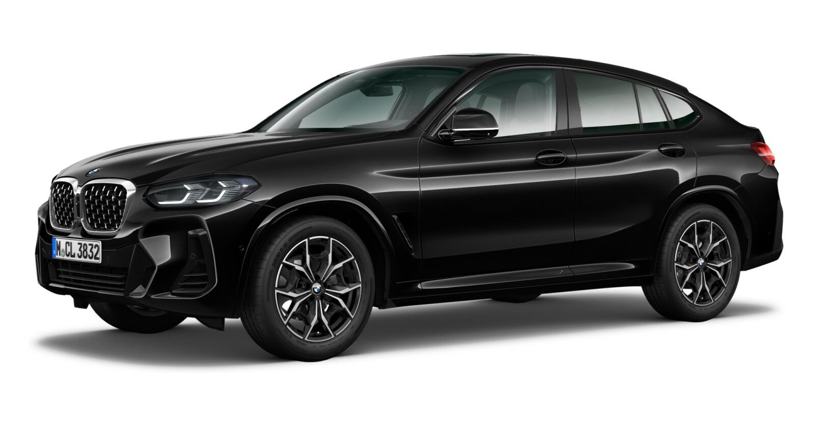 BMW X4 xDrive20i in Schwarz von vorne