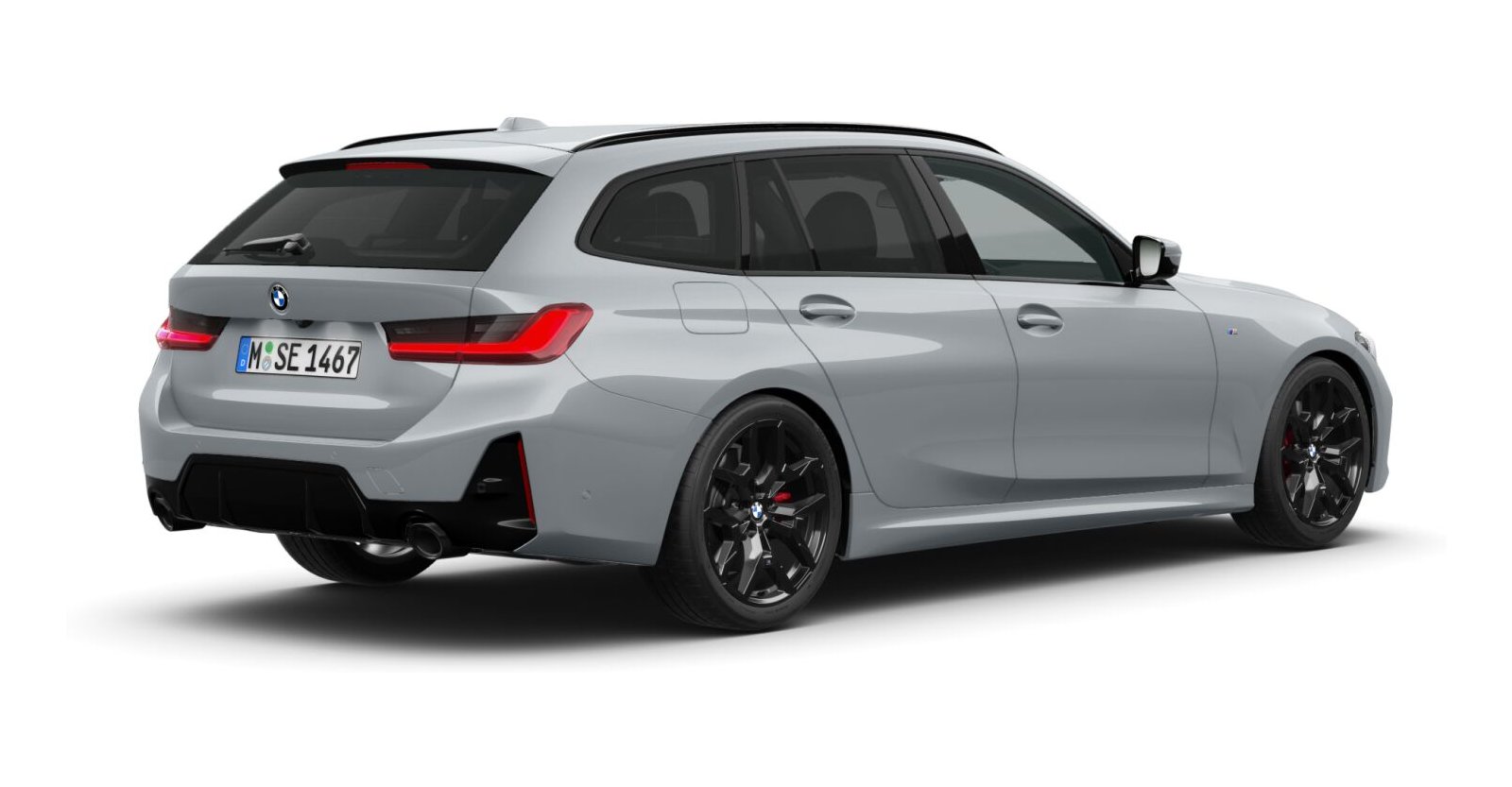 BMW BMW 3er in Grau von hinten