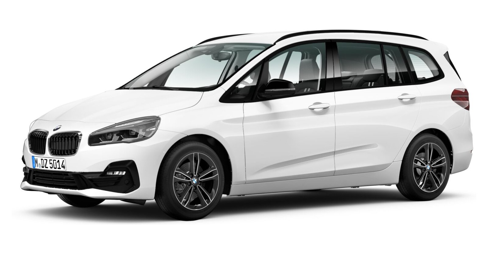BMW 218d xDrive Gran Tourer in Weiß von vorne BMW 218d xDrive Gran Tourer in Weiß von vorne