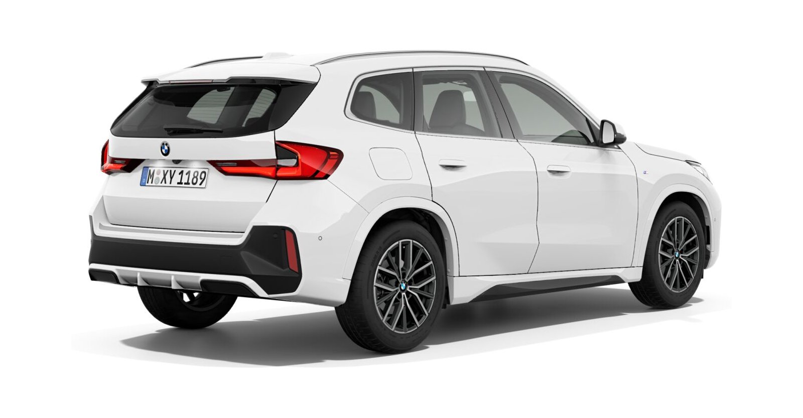 BMW BMW X in Weiß von hinten BMW BMW X in Weiß von hinten