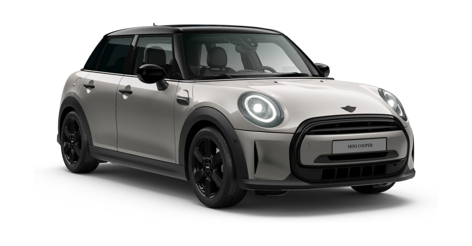 MINI Cooper 5-T&uuml;rer in Silber von vorne
