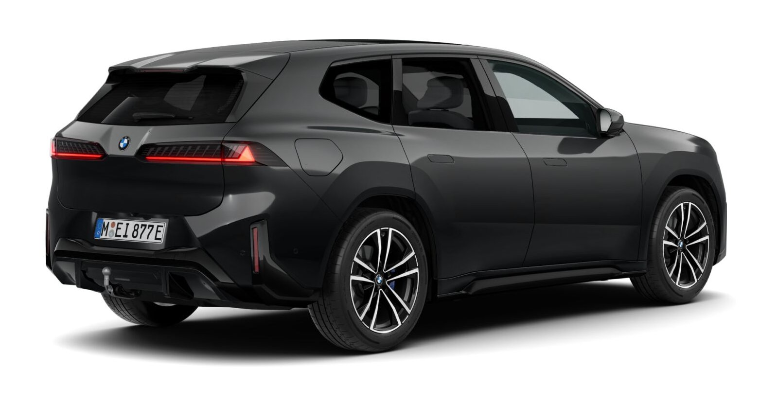 BMW BMW I in Schwarz von hinten BMW BMW I in Schwarz von hinten
