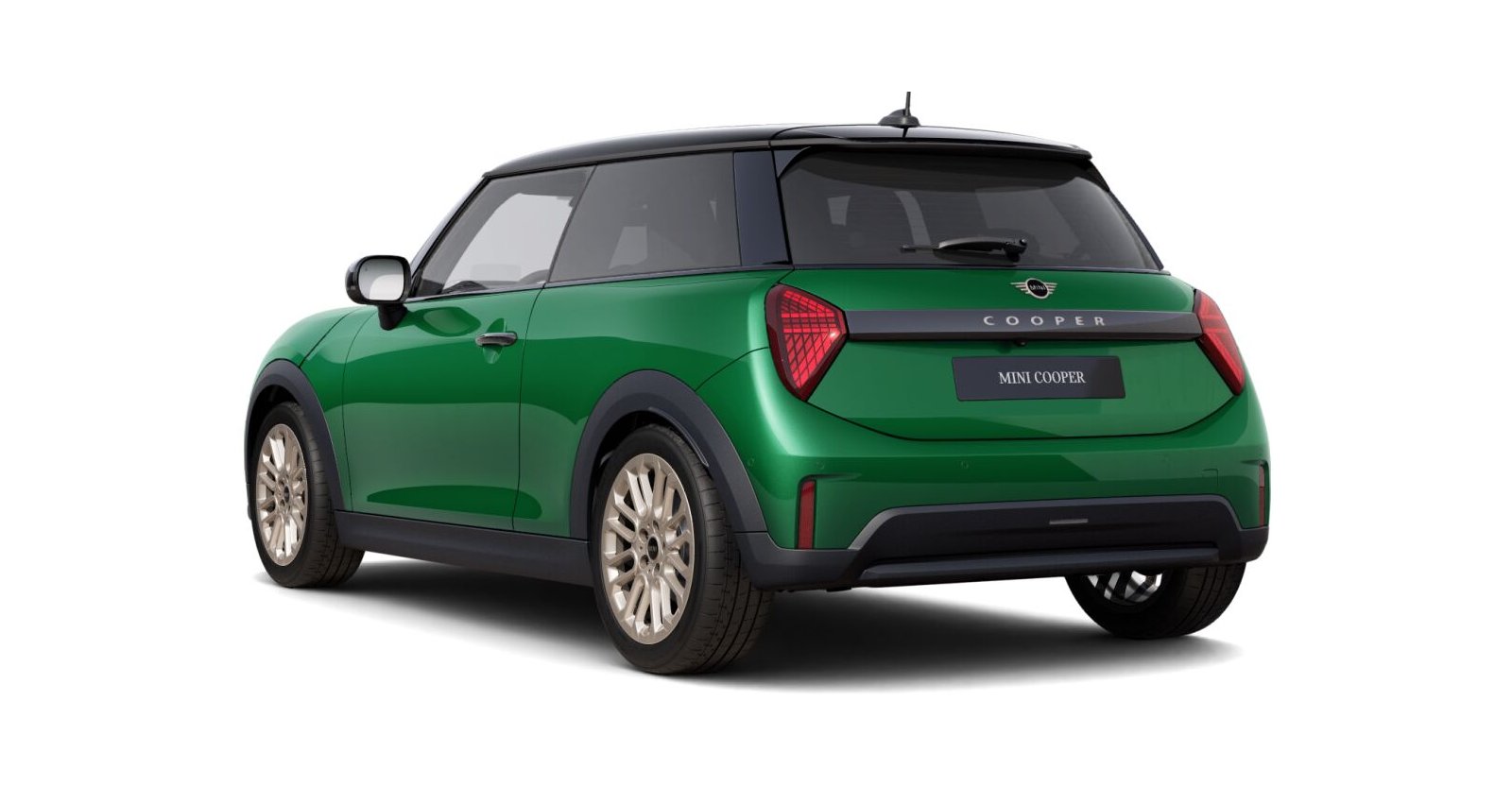 MINI MINI 3-Türer in Grün von hinten MINI MINI 3-Türer in Grün von hinten