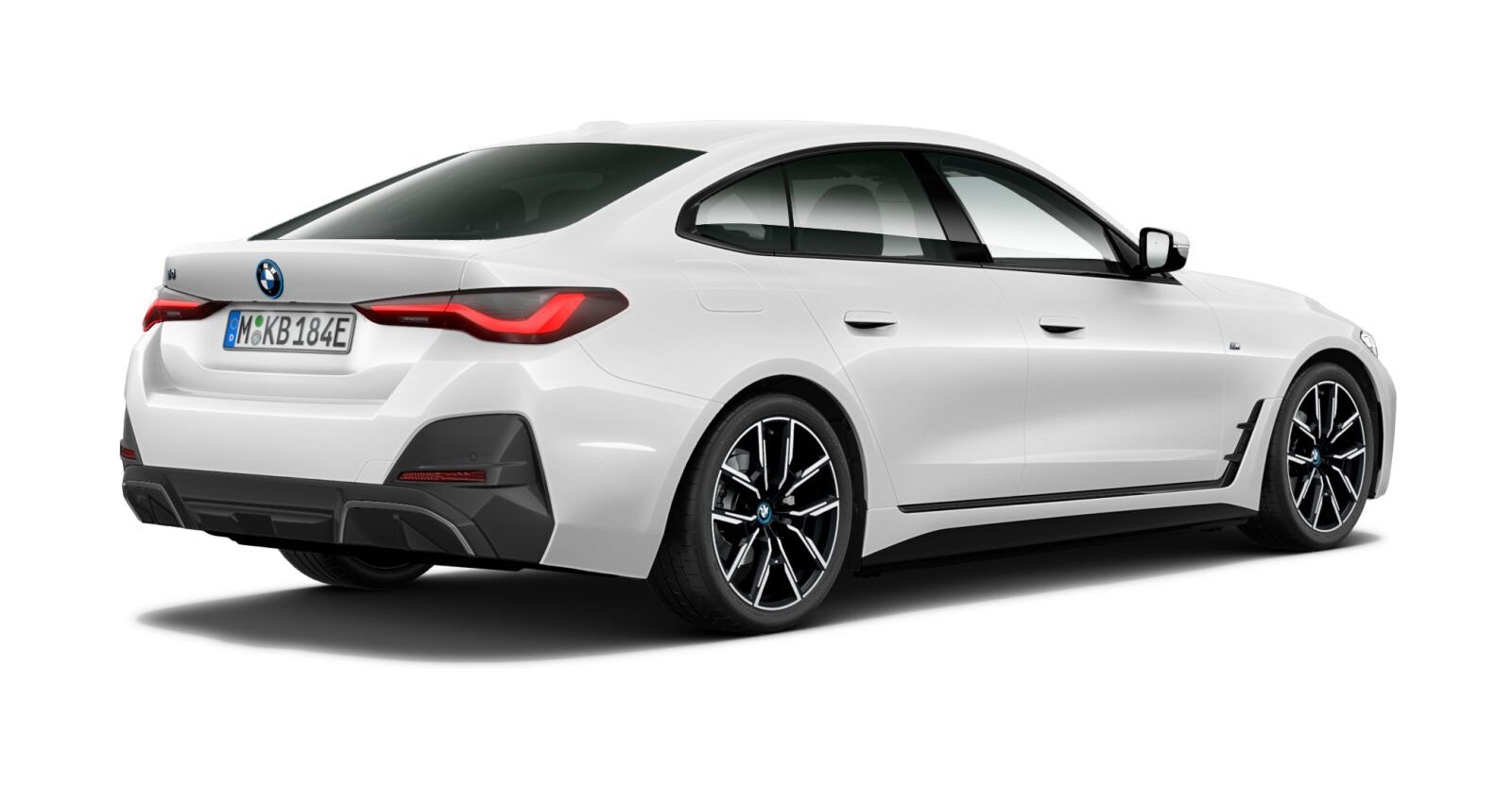 BMW BMW I in Weiß von hinten BMW BMW I in Weiß von hinten