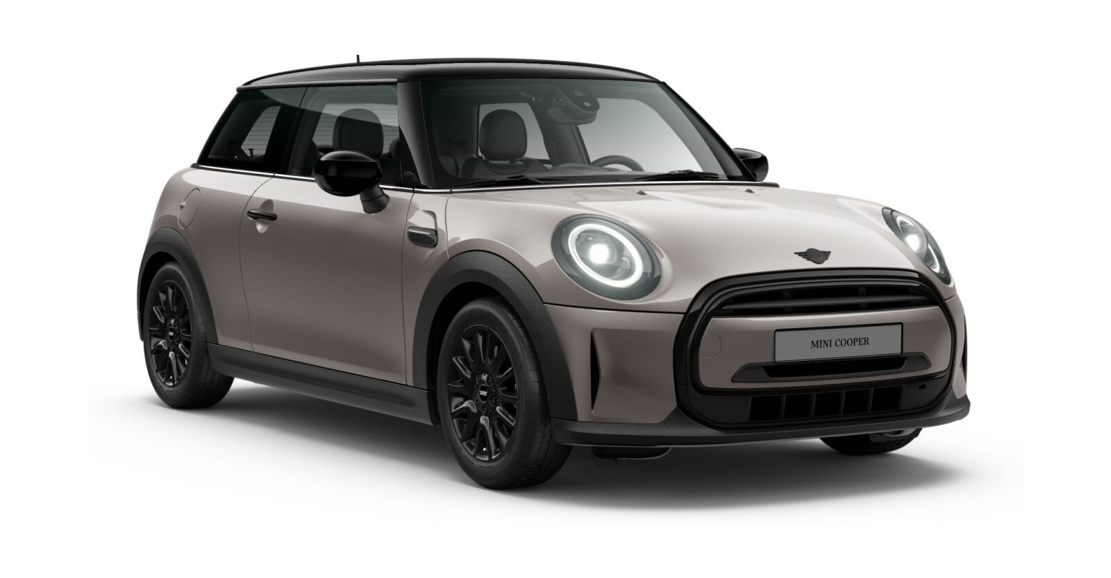 MINI Cooper 3-T&uuml;rer in Grau von vorne