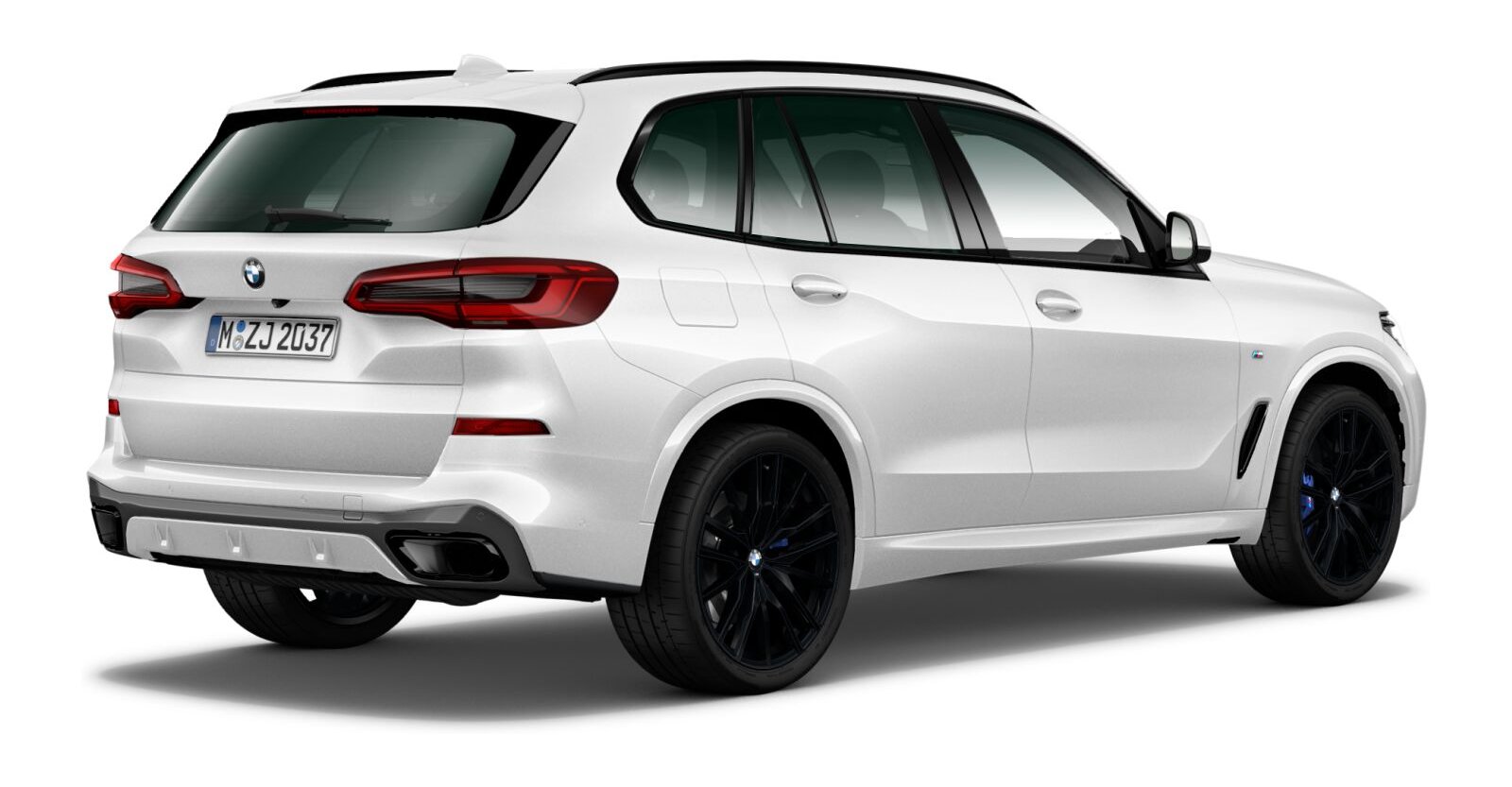 BMW BMW X in Wei&szlig; von hinten
