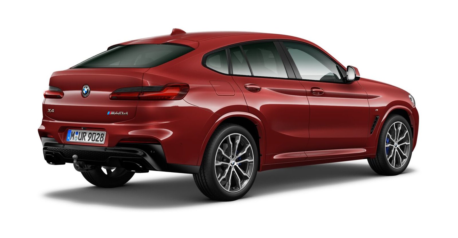 BMW BMW X in Rot von hinten