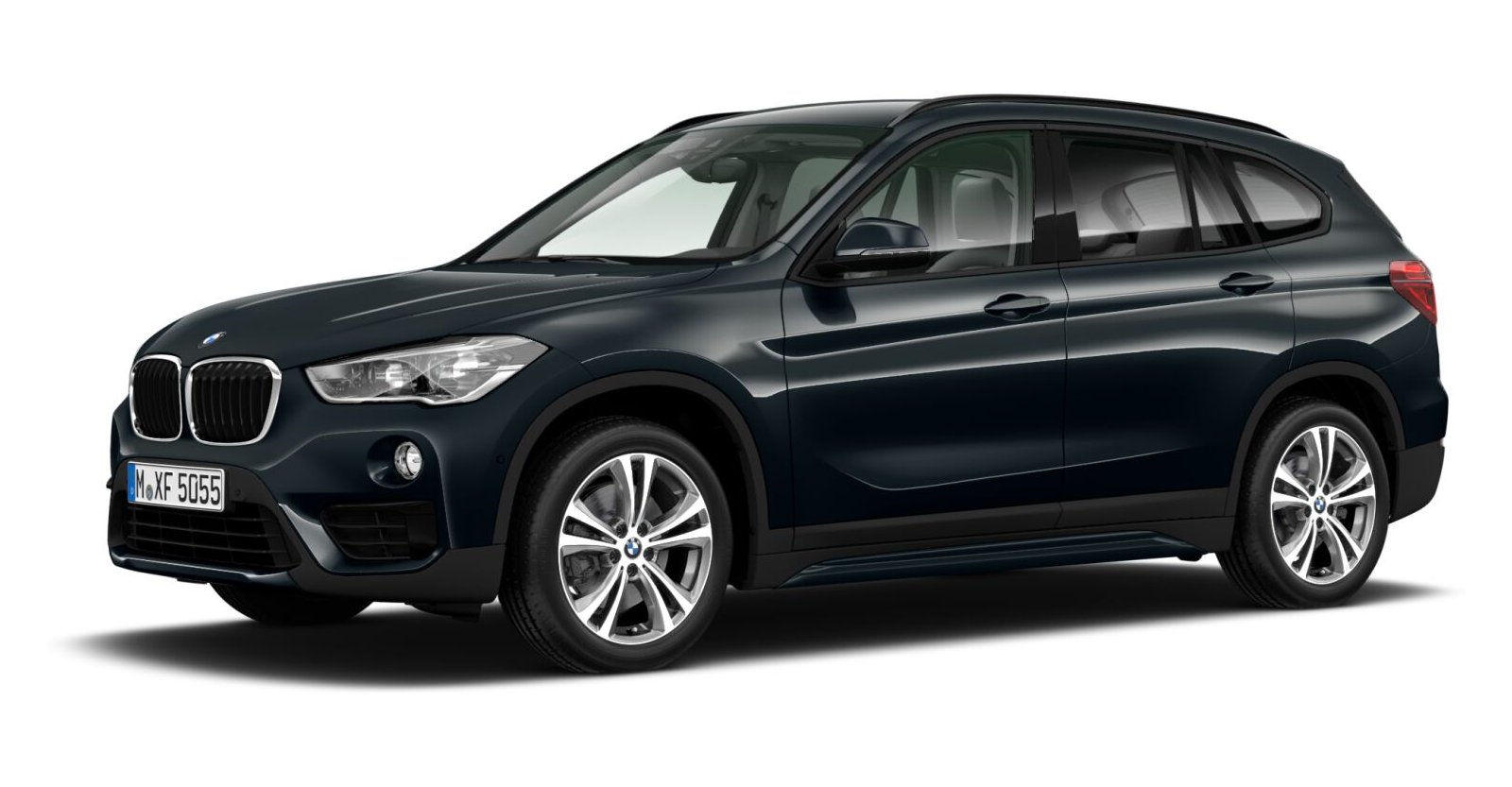 BMW X1 xDrive20i in Grau von vorne BMW X1 xDrive20i in Grau von vorne
