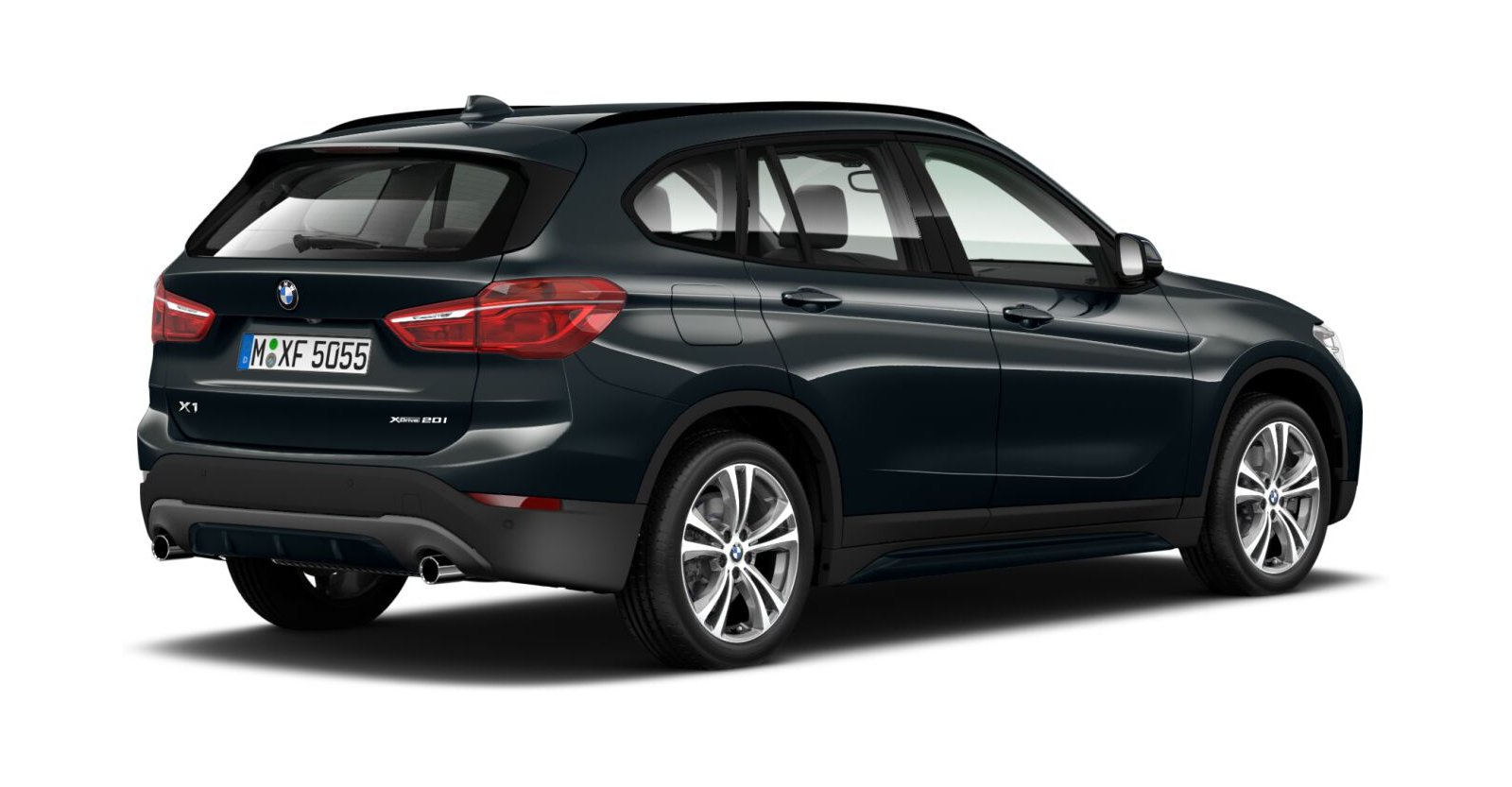 BMW BMW X in Grau von hinten BMW BMW X in Grau von hinten
